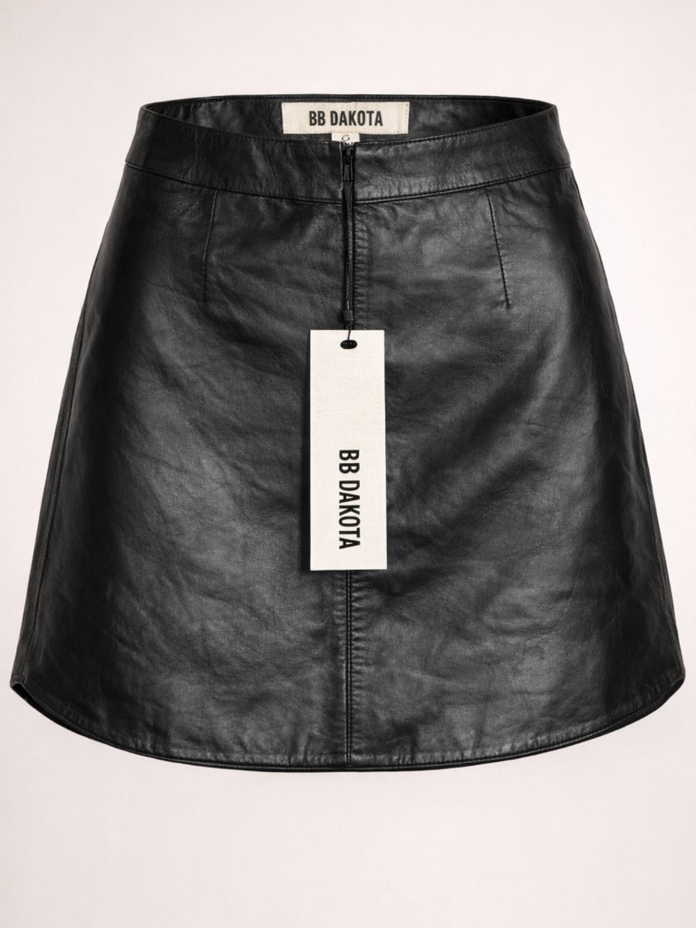 Black Leather Mini Skirt